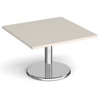 Click to view product details and reviews for Pisa Square Coffee Table With Round Chrome Base 800mm Light Grey. Click to view product details and reviews for Pisa Square Coffee Table With Round Chrome Base 800mm Light Grey.