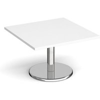 Click to view product details and reviews for Pisa Square Coffee Table With Round Chrome Base 800mm White. Click to view product details and reviews for Pisa Square Coffee Table With Round Chrome Base 800mm White.