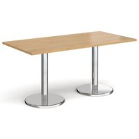 Click to view product details and reviews for Pisa Rectangular Dining Table With Round Chrome Bases 1600mm X 800mm Oak. Click to view product details and reviews for Pisa Rectangular Dining Table With Round Chrome Bases 1600mm X 800mm Oak.