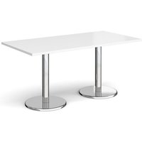 Click to view product details and reviews for Pisa Rectangular Dining Table With Round Chrome Bases 1600mm X 800mm White. Click to view product details and reviews for Pisa Rectangular Dining Table With Round Chrome Bases 1600mm X 800mm White.