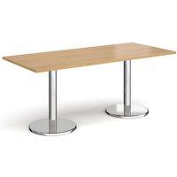Click to view product details and reviews for Pisa Rectangular Dining Table With Round Chrome Bases 1800mm X 800mm Oak. Click to view product details and reviews for Pisa Rectangular Dining Table With Round Chrome Bases 1800mm X 800mm Oak.