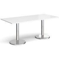 Click to view product details and reviews for Pisa Rectangular Dining Table With Round Chrome Bases 1800mm X 800mm White. Click to view product details and reviews for Pisa Rectangular Dining Table With Round Chrome Bases 1800mm X 800mm White.