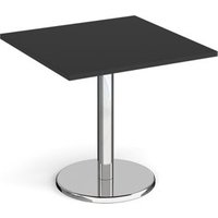 Click to view product details and reviews for Pisa Square Dining Table With Round Chrome Base 800mm Black. Click to view product details and reviews for Pisa Square Dining Table With Round Chrome Base 800mm Black.