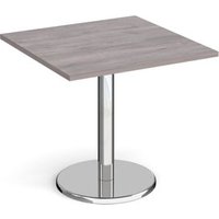 Click to view product details and reviews for Pisa Square Dining Table With Round Chrome Base 800mm Grey Oak. Click to view product details and reviews for Pisa Square Dining Table With Round Chrome Base 800mm Grey Oak.