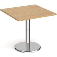 Click to view product details and reviews for Pisa Square Dining Table With Round Chrome Base 800mm Oak. Click to view product details and reviews for Pisa Square Dining Table With Round Chrome Base 800mm Oak.