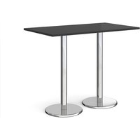 Click to view product details and reviews for Pisa Rectangular Poseur Table With Round Chrome Bases 1400mm X 800mm Black. Click to view product details and reviews for Pisa Rectangular Poseur Table With Round Chrome Bases 1400mm X 800mm Black.