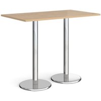 Click to view product details and reviews for Pisa Rectangular Poseur Table With Round Chrome Bases 1400mm X 800mm Kendal Oak. Click to view product details and reviews for Pisa Rectangular Poseur Table With Round Chrome Bases 1400mm X 800mm Kendal Oak.