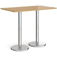 Click to view product details and reviews for Pisa Rectangular Poseur Table With Round Chrome Bases 1400mm X 800mm Oak. Click to view product details and reviews for Pisa Rectangular Poseur Table With Round Chrome Bases 1400mm X 800mm Oak.