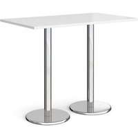 Click to view product details and reviews for Pisa Rectangular Poseur Table With Round Chrome Bases 1400mm X 800mm White. Click to view product details and reviews for Pisa Rectangular Poseur Table With Round Chrome Bases 1400mm X 800mm White.