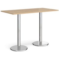 Click to view product details and reviews for Pisa Rectangular Poseur Table With Round Chrome Bases 1600mm X 800mm Kendal Oak. Click to view product details and reviews for Pisa Rectangular Poseur Table With Round Chrome Bases 1600mm X 800mm Kendal Oak.