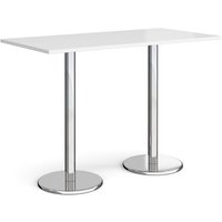 Click to view product details and reviews for Pisa Rectangular Poseur Table With Round Chrome Bases 1600mm X 800mm White. Click to view product details and reviews for Pisa Rectangular Poseur Table With Round Chrome Bases 1600mm X 800mm White.