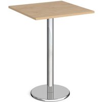 Click to view product details and reviews for Pisa Square Poseur Table With Round Chrome Base 800mm Kendal Oak. Click to view product details and reviews for Pisa Square Poseur Table With Round Chrome Base 800mm Kendal Oak.