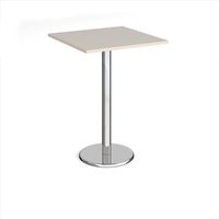 Click to view product details and reviews for Pisa Square Poseur Table With Round Chrome Base 800mm Light Grey. Click to view product details and reviews for Pisa Square Poseur Table With Round Chrome Base 800mm Light Grey.