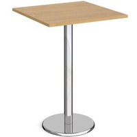 Click to view product details and reviews for Pisa Square Poseur Table With Round Chrome Base 800mm Oak. Click to view product details and reviews for Pisa Square Poseur Table With Round Chrome Base 800mm Oak.