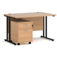 Click to view product details and reviews for Office Desk Rectangular Desk 1200mm With Pedestal Beech Top With Black Frame 800mm Depth Maestro 25 Sbk212b. Click to view product details and reviews for Office Desk Rectangular Desk 1200mm With Pedestal Beech Top With Black Frame 800mm Depth Maestro 25 Sbk212b.