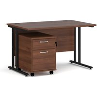 Click to view product details and reviews for Office Desk Rectangular Desk 1200mm With Pedestal Walnut Top With Black Frame 800mm Depth Maestro 25 Sbk212w. Click to view product details and reviews for Office Desk Rectangular Desk 1200mm With Pedestal Walnut Top With Black Frame 800mm Depth Maestro 25 Sbk212w.