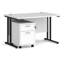 Click to view product details and reviews for Office Desk Rectangular Desk 1200mm With Pedestal White Top With Black Frame 800mm Depth Maestro 25 Sbk212wh. Click to view product details and reviews for Office Desk Rectangular Desk 1200mm With Pedestal White Top With Black Frame 800mm Depth Maestro 25 Sbk212wh.