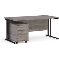 Click to view product details and reviews for Maestro 25 Straight Desk 1600mm X 800mm With Black Cantilever Frame And 2 Drawer Pedestal Grey Oak. Click to view product details and reviews for Maestro 25 Straight Desk 1600mm X 800mm With Black Cantilever Frame And 2 Drawer Pedestal Grey Oak.