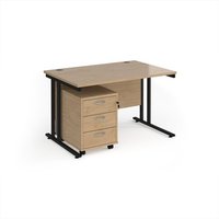 Click to view product details and reviews for Maestro 25 Straight Desk 1200mm X 800mm With Black Cantilever Frame And 3 Drawer Pedestal Kendal Oak. Click to view product details and reviews for Maestro 25 Straight Desk 1200mm X 800mm With Black Cantilever Frame And 3 Drawer Pedestal Kendal Oak.