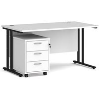 Click to view product details and reviews for Office Desk Rectangular Desk 1400mm With Pedestal White Top With Black Cantilever Frame 800mm Depth Maestro 25 Sbk314wh. Click to view product details and reviews for Office Desk Rectangular Desk 1400mm With Pedestal White Top With Black Cantilever Frame 800mm Depth Maestro 25 Sbk314wh.