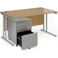 Click to view product details and reviews for Maestro 25 Bundle Straight 1400 Desk Silver Leg Frame And Silver Steel Ped Oak. Click to view product details and reviews for Maestro 25 Bundle Straight 1400 Desk Silver Leg Frame And Silver Steel Ped Oak.