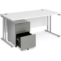 Click to view product details and reviews for Maestro 25 Bundle Straight 1600 Desk Silver Leg Frame And Silver Steel Ped White. Click to view product details and reviews for Maestro 25 Bundle Straight 1600 Desk Silver Leg Frame And Silver Steel Ped White.