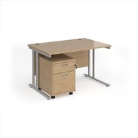 Click to view product details and reviews for Maestro 25 Straight Desk 1200mm X 800mm With Silver Cantilever Frame And 2 Drawer Pedestal Kendal Oak. Click to view product details and reviews for Maestro 25 Straight Desk 1200mm X 800mm With Silver Cantilever Frame And 2 Drawer Pedestal Kendal Oak.