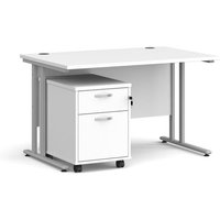 Click to view product details and reviews for Office Desk Rectangular Desk 1200mm With Pedestal White Top With Silver Frame 800mm Depth Maestro 25 Sbs212wh. Click to view product details and reviews for Office Desk Rectangular Desk 1200mm With Pedestal White Top With Silver Frame 800mm Depth Maestro 25 Sbs212wh.