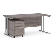 Click to view product details and reviews for Maestro 25 Straight Desk 1600mm X 800mm With Silver Cantilever Frame And 2 Drawer Pedestal Grey Oak. Click to view product details and reviews for Maestro 25 Straight Desk 1600mm X 800mm With Silver Cantilever Frame And 2 Drawer Pedestal Grey Oak.