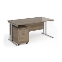 Click to view product details and reviews for Maestro 25 Straight Desk 1600mm X 800mm With Silver Cantilever Frame And 2 Drawer Pedestal Nebraska Oak. Click to view product details and reviews for Maestro 25 Straight Desk 1600mm X 800mm With Silver Cantilever Frame And 2 Drawer Pedestal Nebraska Oak.