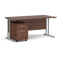 Click to view product details and reviews for Office Desk Rectangular Desk 1600mm With Pedestal Walnut Top With Silver Frame 800mm Depth Maestro 25 Sbs216w. Click to view product details and reviews for Office Desk Rectangular Desk 1600mm With Pedestal Walnut Top With Silver Frame 800mm Depth Maestro 25 Sbs216w.