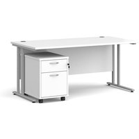 Click to view product details and reviews for Office Desk Rectangular Desk 1600mm With Pedestal White Top With Silver Frame 800mm Depth Maestro 25 Sbs216wh. Click to view product details and reviews for Office Desk Rectangular Desk 1600mm With Pedestal White Top With Silver Frame 800mm Depth Maestro 25 Sbs216wh.