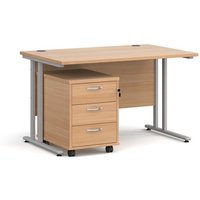 Click to view product details and reviews for Office Desk Rectangular Desk 1200mm With Pedestal Beech Top With Silver Frame 800mm Depth Maestro 25 Sbs312b. Click to view product details and reviews for Office Desk Rectangular Desk 1200mm With Pedestal Beech Top With Silver Frame 800mm Depth Maestro 25 Sbs312b.