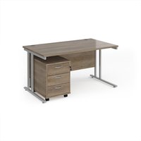 Click to view product details and reviews for Maestro 25 Straight Desk 1400mm X 800mm With Silver Cantilever Frame And 3 Drawer Pedestal Nebraska Oak. Click to view product details and reviews for Maestro 25 Straight Desk 1400mm X 800mm With Silver Cantilever Frame And 3 Drawer Pedestal Nebraska Oak.
