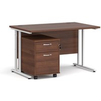 Click to view product details and reviews for Office Desk Rectangular Desk 1200mm With Pedestal Walnut Top With White Frame 800mm Depth Maestro 25 Sbwh212w. Click to view product details and reviews for Office Desk Rectangular Desk 1200mm With Pedestal Walnut Top With White Frame 800mm Depth Maestro 25 Sbwh212w.