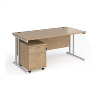 Click to view product details and reviews for Maestro 25 Straight Desk 1600mm X 800mm With White Cantilever Frame And 2 Drawer Pedestal Kendal Oak. Click to view product details and reviews for Maestro 25 Straight Desk 1600mm X 800mm With White Cantilever Frame And 2 Drawer Pedestal Kendal Oak.