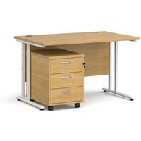 Click to view product details and reviews for Office Desk Rectangular Desk 1200mm With Pedestal Oak Top With White Frame 800mm Depth Maestro 25 Sbwh312o. Click to view product details and reviews for Office Desk Rectangular Desk 1200mm With Pedestal Oak Top With White Frame 800mm Depth Maestro 25 Sbwh312o.