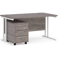 Click to view product details and reviews for Maestro 25 Straight Desk 1400mm X 800mm With White Cantilever Frame And 3 Drawer Pedestal Grey Oak. Click to view product details and reviews for Maestro 25 Straight Desk 1400mm X 800mm With White Cantilever Frame And 3 Drawer Pedestal Grey Oak.