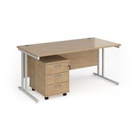 Click to view product details and reviews for Maestro 25 Straight Desk 1600mm X 800mm With White Cantilever Frame And 3 Drawer Pedestal Kendal Oak. Click to view product details and reviews for Maestro 25 Straight Desk 1600mm X 800mm With White Cantilever Frame And 3 Drawer Pedestal Kendal Oak.