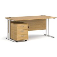 Click to view product details and reviews for Office Desk Rectangular Desk 1600mm With Pedestal Oak Top With White Frame 800mm Depth Maestro 25 Sbwh316o. Click to view product details and reviews for Office Desk Rectangular Desk 1600mm With Pedestal Oak Top With White Frame 800mm Depth Maestro 25 Sbwh316o.