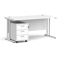 Click to view product details and reviews for Office Desk Rectangular Desk 1600mm With Pedestal White Top With White Frame 800mm Depth Maestro 25 Sbwh316wh. Click to view product details and reviews for Office Desk Rectangular Desk 1600mm With Pedestal White Top With White Frame 800mm Depth Maestro 25 Sbwh316wh.