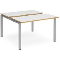 Click to view product details and reviews for Bench Desk 2 Person Rectangular Desks 1200mm With Sliding Tops White Oak Tops With Silver Frames 1200mm Depth Adapt. Click to view product details and reviews for Bench Desk 2 Person Rectangular Desks 1200mm With Sliding Tops White Oak Tops With Silver Frames 1200mm Depth Adapt.