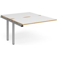 Click to view product details and reviews for Bench Desk Add On Rectangular Desk 1200mm With Sliding Tops White Oak Tops With Silver Frames 1600mm Depth Adapt. Click to view product details and reviews for Bench Desk Add On Rectangular Desk 1200mm With Sliding Tops White Oak Tops With Silver Frames 1600mm Depth Adapt.