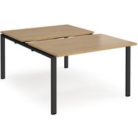 Click to view product details and reviews for Bench Desk 2 Person Rectangular Desks 1200mm With Sliding Tops Oak Tops With Black Frames 1600mm Depth Adapt. Click to view product details and reviews for Bench Desk 2 Person Rectangular Desks 1200mm With Sliding Tops Oak Tops With Black Frames 1600mm Depth Adapt.