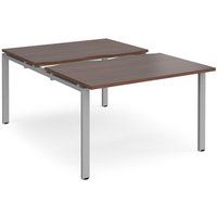 Click to view product details and reviews for Bench Desk 2 Person Rectangular Desks 1200mm With Sliding Tops Walnut Tops With Silver Frames 1600mm Depth Adapt. Click to view product details and reviews for Bench Desk 2 Person Rectangular Desks 1200mm With Sliding Tops Walnut Tops With Silver Frames 1600mm Depth Adapt.