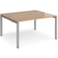 Click to view product details and reviews for Bench Desk 2 Person Rectangular Desks 1400mm With Sliding Tops Beech Tops With Silver Frames 1200mm Depth Adapt. Click to view product details and reviews for Bench Desk 2 Person Rectangular Desks 1400mm With Sliding Tops Beech Tops With Silver Frames 1200mm Depth Adapt.