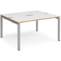 Click to view product details and reviews for Bench Desk 2 Person Rectangular Desks 1400mm With Sliding Tops White Oak Tops With Silver Frames 1200mm Depth Adapt. Click to view product details and reviews for Bench Desk 2 Person Rectangular Desks 1400mm With Sliding Tops White Oak Tops With Silver Frames 1200mm Depth Adapt.