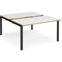Click to view product details and reviews for Bench Desk 2 Person Rectangular Desks 1400mm With Sliding Tops White Oak Tops With Black Frames 1600mm Depth Adapt. Click to view product details and reviews for Bench Desk 2 Person Rectangular Desks 1400mm With Sliding Tops White Oak Tops With Black Frames 1600mm Depth Adapt.