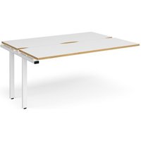 Click to view product details and reviews for Bench Desk Add On Rectangular Desk 1600mm With Sliding Tops White Oak Tops With White Frames 1200mm Depth Adapt. Click to view product details and reviews for Bench Desk Add On Rectangular Desk 1600mm With Sliding Tops White Oak Tops With White Frames 1200mm Depth Adapt.