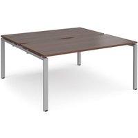 Click to view product details and reviews for Bench Desk 2 Person Rectangular Desks 1600mm With Sliding Tops Walnut Tops With Silver Frames 1200mm Depth Adapt. Click to view product details and reviews for Bench Desk 2 Person Rectangular Desks 1600mm With Sliding Tops Walnut Tops With Silver Frames 1200mm Depth Adapt.